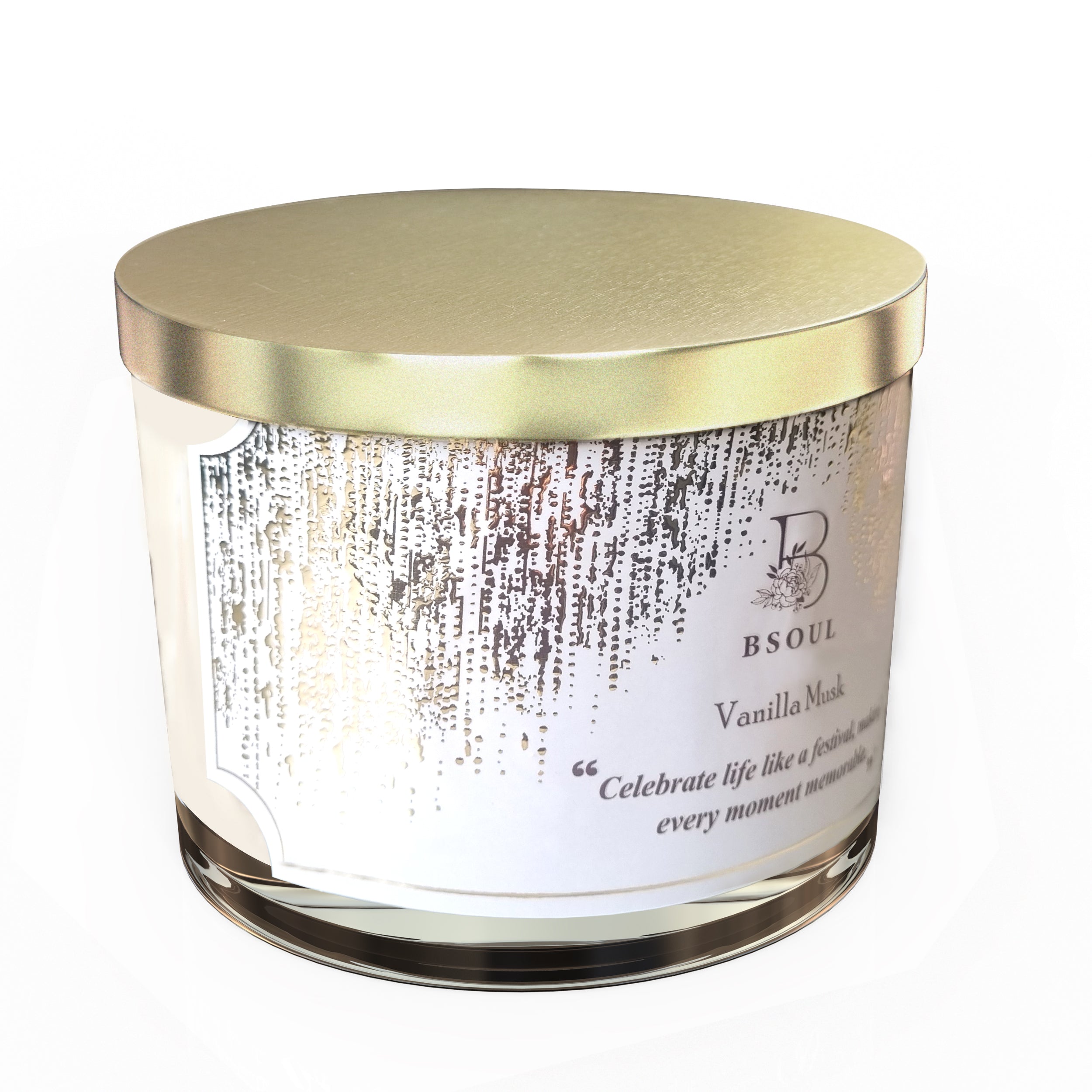 3 Wick Glass with Lid (Vanilla Musk)
